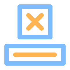 Obraz premium voting colored line icon