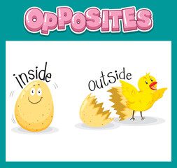 Opposite English words for kids