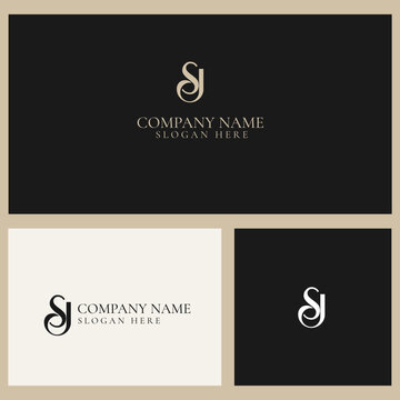 S J Monogram Logo vector