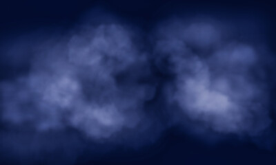 Blue smoke on a dark background