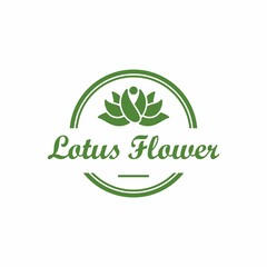 Lotus Flower Beauty Symbol Logo Design