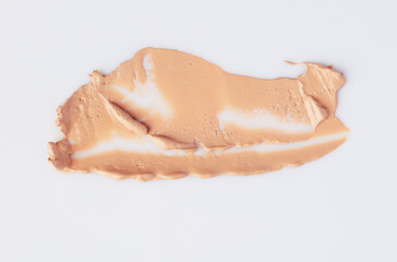 Make-up foundation bb-cream smudge powder creamy white isolated background