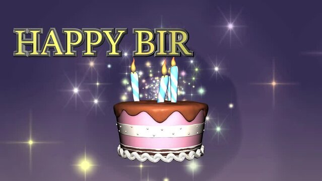 happy birthday celebration or happy birthday cake