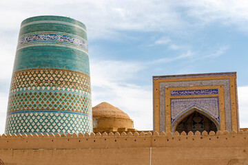 Kalta Minor minaret in Khiva, Uzbekistan, Central Asia
