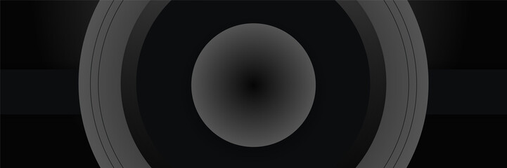 Abstract black banner. Designed for background, wallpaper, poster, brochure, card, web, presentation, social media, ads. Vector illustration design template.