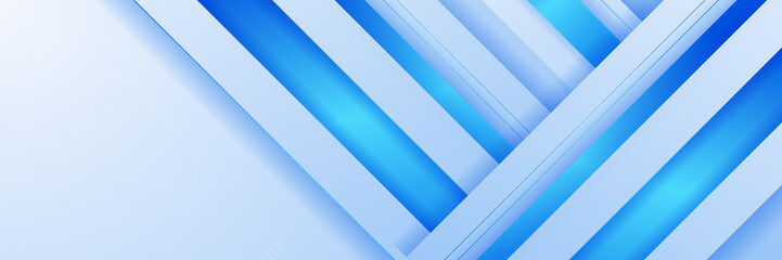 Obraz premium Abstract blue banner. Designed for background, wallpaper, poster, brochure, card, web, presentation, social media, ads. Vector illustration design template.
