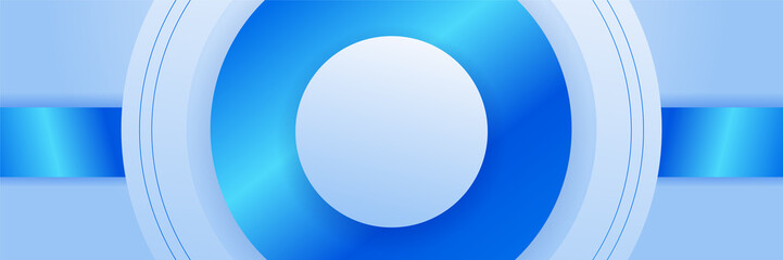 Abstract blue banner. Designed for background, wallpaper, poster, brochure, card, web, presentation, social media, ads. Vector illustration design template.