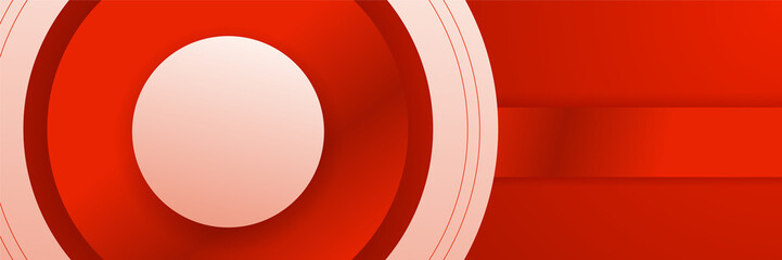 Abstract red banner. Designed for background, wallpaper, poster, brochure, card, web, presentation, social media, ads. Vector illustration design template.