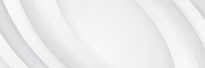 Abstract white banner. Designed for background, wallpaper, poster, brochure, card, web, presentation, social media, ads. Vector illustration design template.