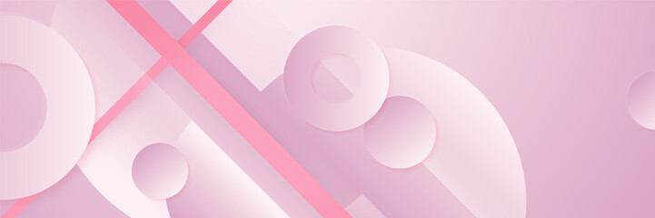 Abstract pink banner. Designed for background, wallpaper, poster, brochure, card, web, presentation, social media, ads. Vector illustration design template.