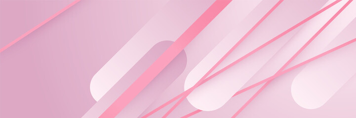 Abstract pink banner. Designed for background, wallpaper, poster, brochure, card, web, presentation, social media, ads. Vector illustration design template.