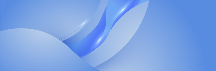 Abstract blue banner. Designed for background, wallpaper, poster, brochure, card, web, presentation, social media, ads. Vector illustration design template.