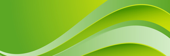 Abstract green and yellow banner. Designed for background, wallpaper, poster, brochure, card, web, presentation, social media, ads. Vector illustration design template.