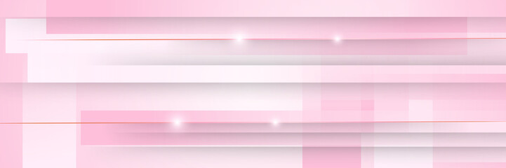 Obraz premium Abstract pink banner. Designed for background, wallpaper, poster, brochure, card, web, presentation, social media, ads. Vector illustration design template.