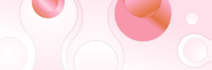 Abstract pink banner. Designed for background, wallpaper, poster, brochure, card, web, presentation, social media, ads. Vector illustration design template.