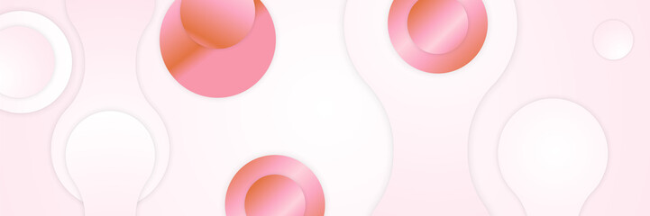 Abstract pink banner. Designed for background, wallpaper, poster, brochure, card, web, presentation, social media, ads. Vector illustration design template.