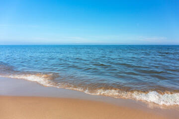 Fototapeta na wymiar Beautiful beach of the Baltic Sea in Poland