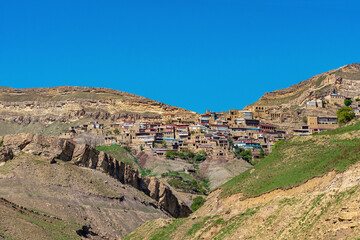 Obraz premium ancient mountain village Chokh in Dagestan, landscape