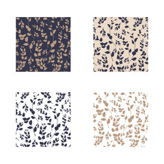 Floral pattern, vector illustration, summer textures, digital fabric, digital paper