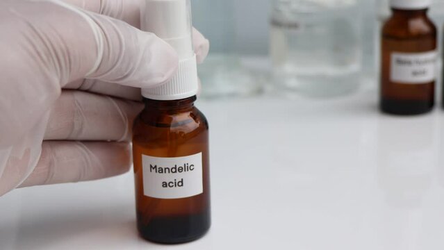 mandelic acid is a chemical ingredient in beauty product, chemicals used in laboratory experiments