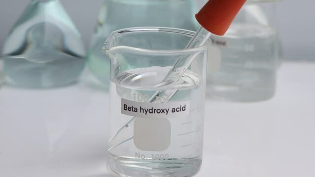 beta hydroxy acid is a chemical ingredient in beauty product, chemicals used in laboratory experiments