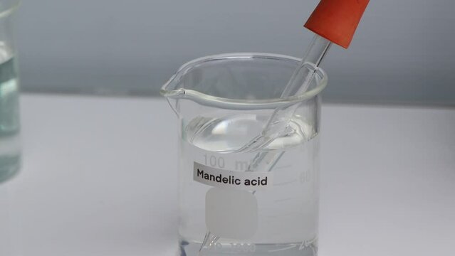 mandelic acid is a chemical ingredient in beauty product, chemicals used in laboratory experiments