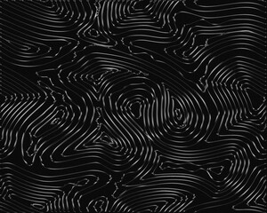 Fototapeta premium Black futuristic art illustration, minimal 3d banner, black background 