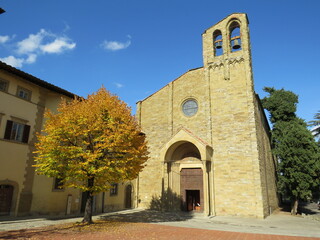 Chiesa di San Domenico in autunno, Arezzo, Toscana, Italia