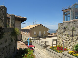 Fototapeta na wymiar centro storico, San Marino, Europa