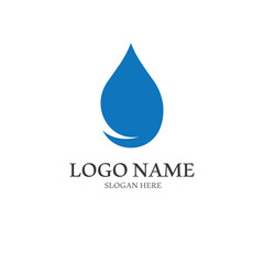 Water drop logo, a logo with a concept style vector illustration template on a white isolated background.