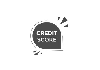 Colorful web banner Credit score. Icon sticker
