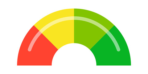 Multicolored round scale. Vector illustration