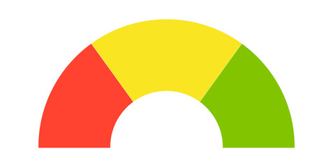 Multicolored round scale. Vector illustration