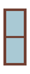 Double casement window. Vector illustration