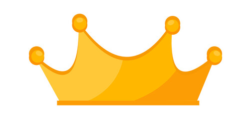 Golden Royal Crown. Vector illustration