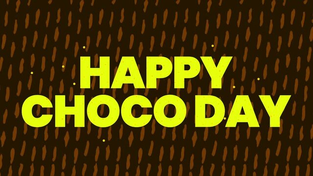 Happy choco day with chocolate color background for international chocolate day. Happy choco day with chocolate color background for international chocolate day.
