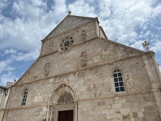 Fototapeta na wymiar Church in Pag, Pag island, Croatia