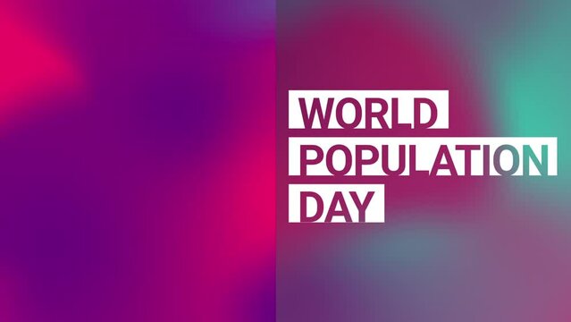 world population day with gradient background for international population day. world population day with gradient background for international population day.