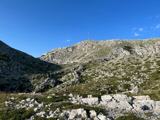 Fototapeta premium Sveti Jure - highest peak of Biokovo mountain in Croatia