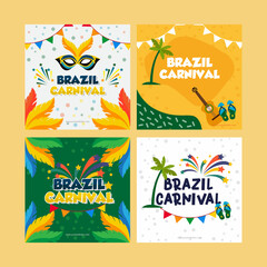 Brazil carnival social media post