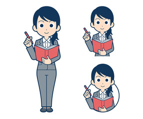 メモするビジネスウーマン