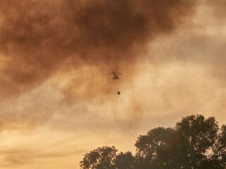 Incendio in città