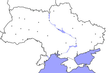 vector map of ukraine	