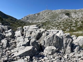 Sveti Jure - highest peak of Biokovo mountain in Croatia