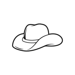 Cowboy hat icon vector. west illustration sign. Texas symbol or logo.