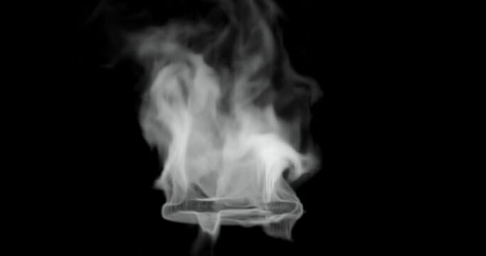 smoke or steam for hot food or high temperature effects