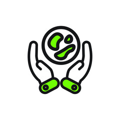 illustration of flat line icon and green color. for websites, applications, businesses and others.