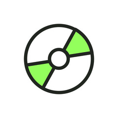 illustration of flat line icon and green color. for websites, applications, businesses and others.