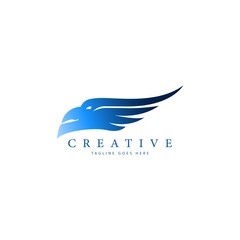 Fototapeta premium eagle head logo template vector