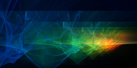 Fraktaler Hintergrund für Druck und Webdesign